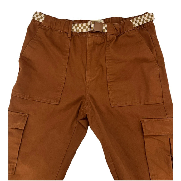 The Great + Eddie Bauer The Canvas Hiking Cargo Pants Womens 4 Rust Belted Crop - Picture 10 of 12